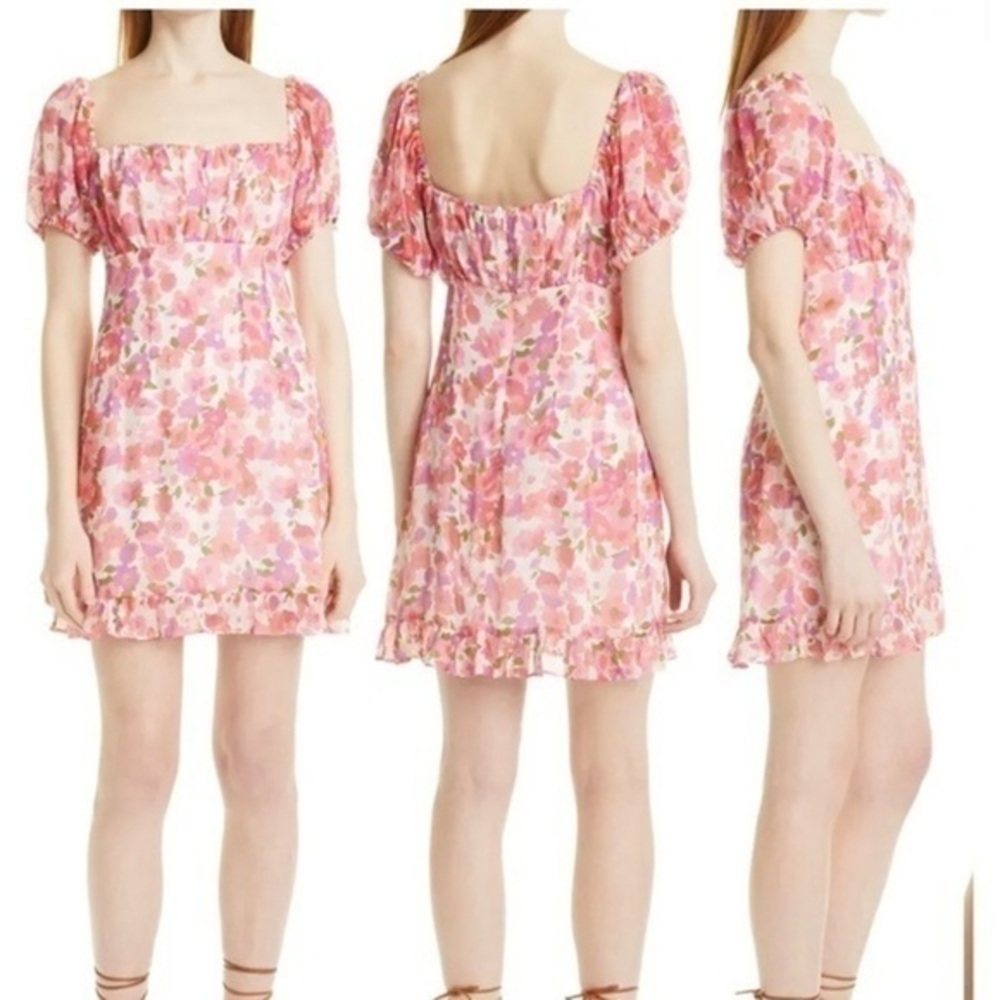 NICOLE MILLER Day Dream Silk Chiffon Minidress M